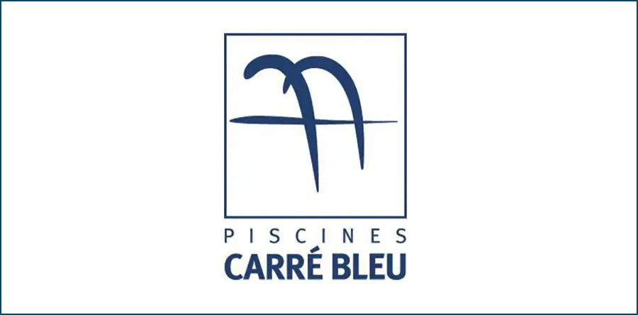 Logo Piscines Carré Bleu